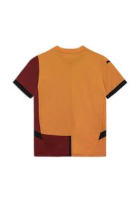 Puma - Młodzieżowa koszulka domowa Galatasaray SK 24/25 PUMA Red Rhythm Intense Orange. Kolor: czerwony, pomarańczowy, wielokolorowy, żółty. Sport: piłka nożna