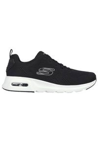 skechers - Buty do chodzenia damskie Skechers Skechair Court. Kolor: czarny. Materiał: materiał. Szerokość cholewki: normalna. Sport: turystyka piesza