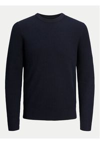 Jack & Jones Sweter Perfect 12257771 Granatowy Regular Fit. Kolor: niebieski. Materiał: bawełna, syntetyk #5