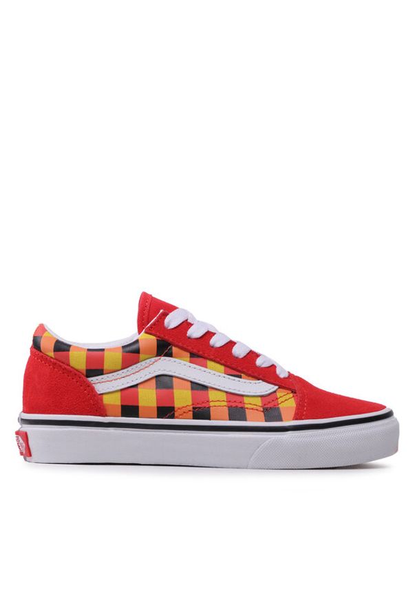 Vans Tenisówki Old Skool VN0A7Q5FBJN1 Czerwony. Kolor: czerwony. Materiał: skóra, zamsz