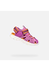 Geox - Sandały GEOX J SANDAL AIRADYUM GI Rose. Kolor: różowy, pomarańczowy, wielokolorowy, żółty. Materiał: syntetyk, tkanina
