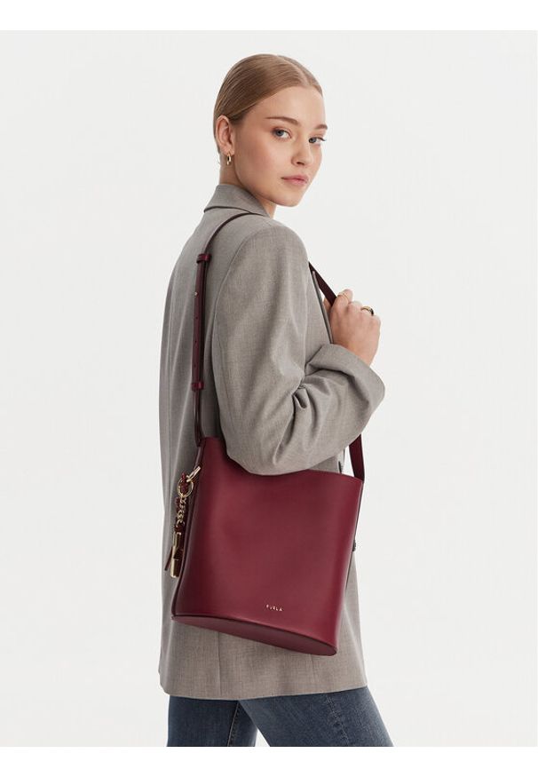 Furla Torebka Roxie S WB01875 ARE000 CN CGQ00 Bordowy. Kolor: czerwony. Materiał: skórzane