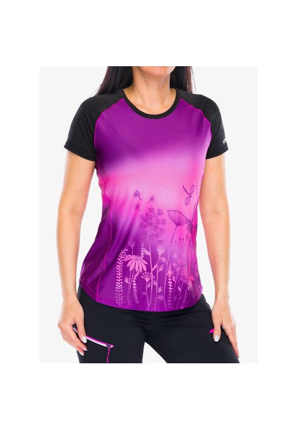CRAZY - Koszulka treningowa damska Crazy Shirt Alpinstar. Kolor: fioletowy