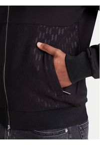 Karl Lagerfeld - KARL LAGERFELD Bluza 705023 553902 Czarny Regular Fit. Typ kołnierza: dekolt w karo. Kolor: czarny. Materiał: syntetyk