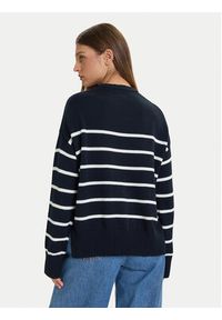 Guess Jeans Sweter W5BR03 Z3HM1 Granatowy Relaxed Fit. Kolor: niebieski. Materiał: bawełna #2