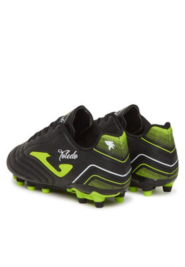 Joma Buty do piłki nożnej Toledo Jr 2501 TOJS2501FG Czarny. Kolor: czarny. Materiał: skóra