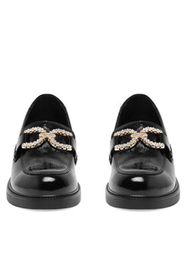 Sergio Bardi Loafersy WI16-D1013-01SB Czarny. Kolor: czarny. Materiał: lakier, skóra