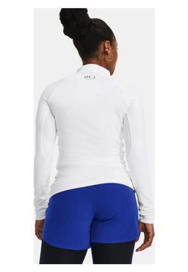 Koszulka termiczna damska Under Armour ColdGear Authentics golf. Typ kołnierza: golf. Kolor: wielokolorowy, biały. Długość rękawa: długi rękaw