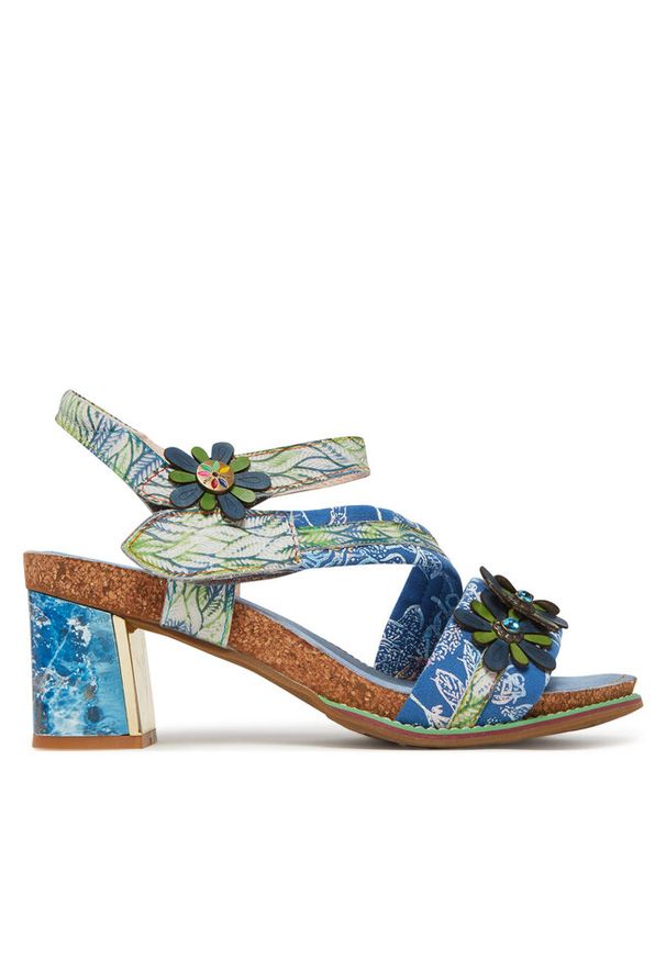 Sandały Laura Vita. Wzór: kolorowy