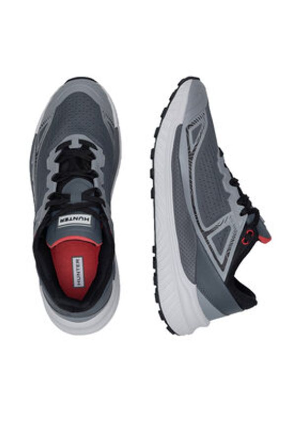 Hunter Sneakersy CANYON TRAIL WP Szary. Kolor: szary. Materiał: materiał