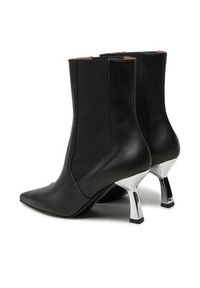 Pollini Botki SA24107C0LTDT000 Czarny. Kolor: czarny. Materiał: skóra