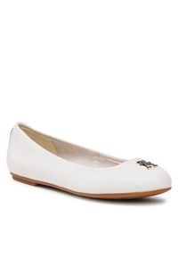 TOMMY HILFIGER - Tommy Hilfiger Baleriny Round Th Ballerina FW0FW07132 Biały. Kolor: biały. Materiał: skóra #3