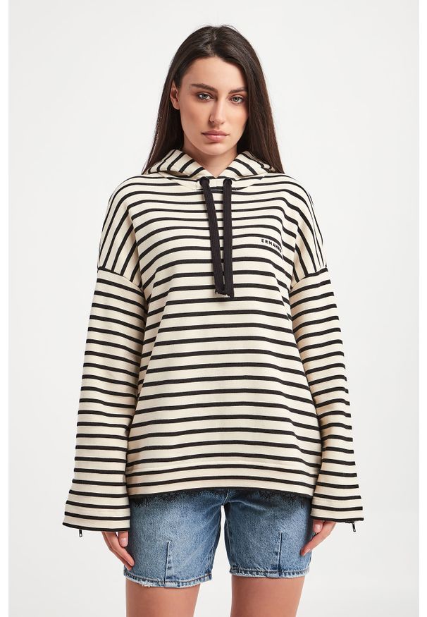 Ermanno Firenze - Bluza ERMANNO FIRENZE. Typ kołnierza: kaptur. Materiał: koronka. Długość: długie. Wzór: aplikacja, koronka