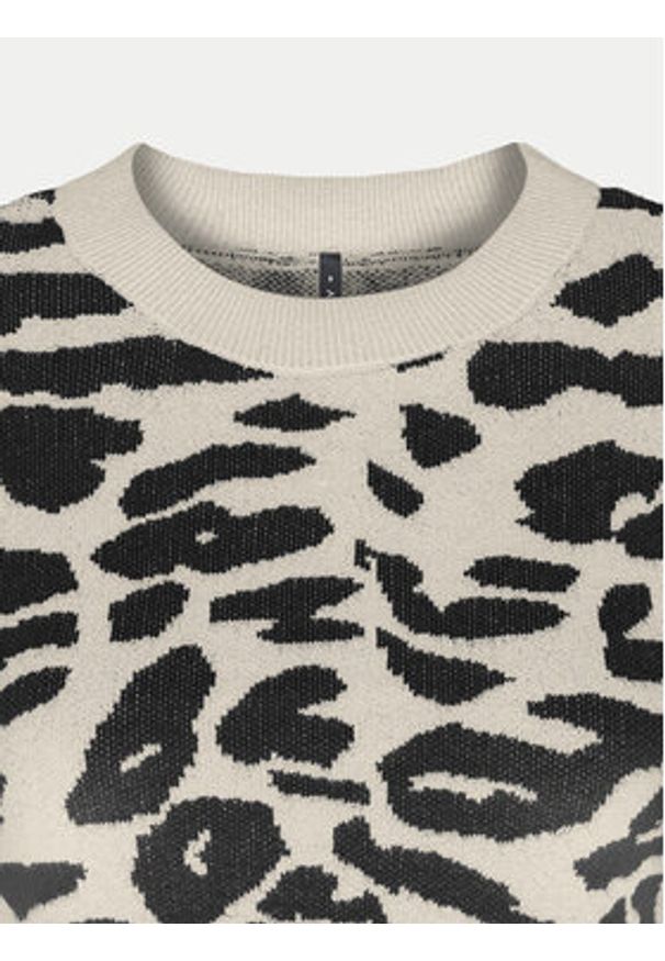 only - ONLY Sweter Lima 15339828 Beżowy Cropped Fit. Kolor: beżowy. Materiał: wiskoza