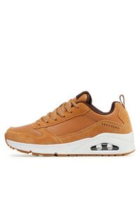 skechers - Skechers Sneakersy Uno-Stacre 52468/WSK Brązowy. Kolor: brązowy. Materiał: skóra #7