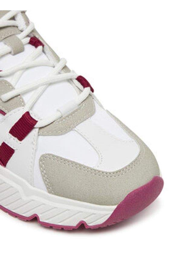 Guess Sneakersy FLJCAR ELE12 Biały. Kolor: biały. Materiał: skóra