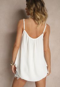 Renee - Biały Basicowy Top z Bawełną Thireldi. Kolor: biały. Materiał: bawełna. Sezon: lato #3