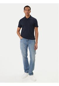 Calvin Klein Jeans Polo Classic Monogram LV04RD255G Granatowy Regular Fit. Typ kołnierza: polo. Kolor: niebieski. Materiał: bawełna #2