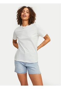 JJXX T-Shirt Isla 12255352 Biały Loose Fit. Kolor: biały. Materiał: bawełna