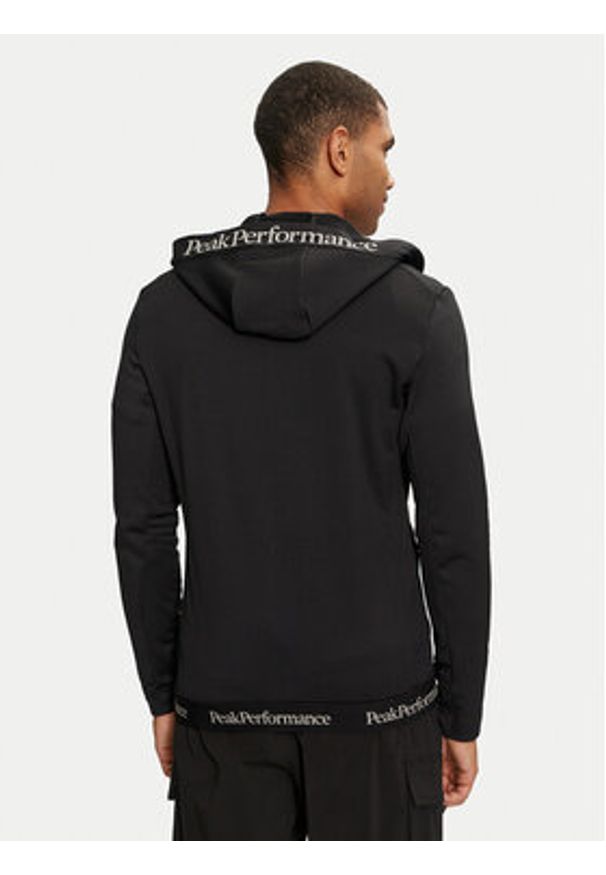 Peak Performance Bluza techniczna Rider Tech G79554020 Czarny Regular Fit. Kolor: czarny. Materiał: syntetyk