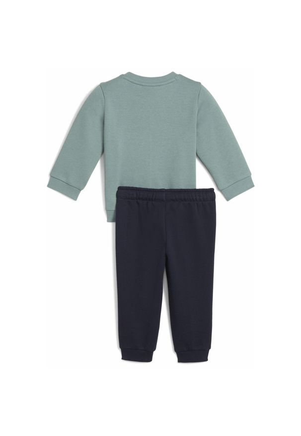 Puma - Dres dla małych dzieci Essentials Minicats PUMA Green Moon. Kolor: zielony. Materiał: dresówka. Wzór: nadruk