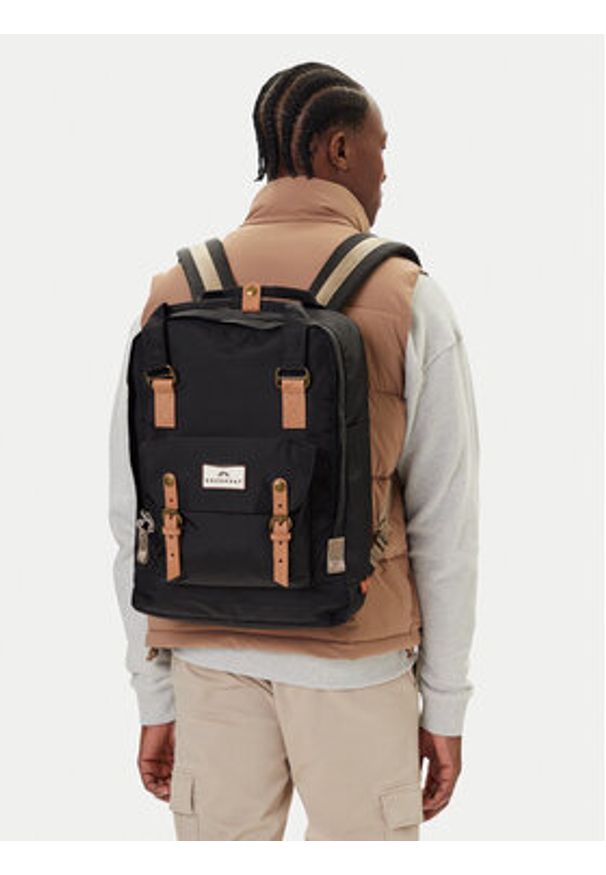 Doughnut Plecak Macaroon Large Jungle D011JG2-0003-F Czarny. Kolor: czarny. Materiał: materiał, nylon