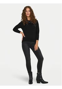 only - ONLY Sweter Venice 15333989 Czarny Regular Fit. Kolor: czarny. Materiał: wiskoza #4