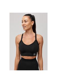 ROUGH RADICAL - Stanik sportowy bezszwowy Rough Radical Seamless Classic Sports Bra. Kolor: czarny. Sport: fitness