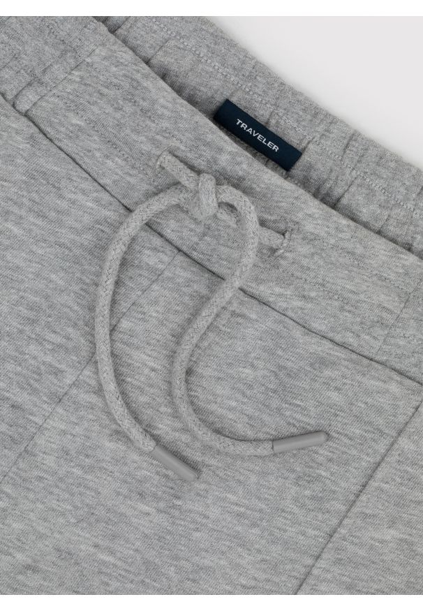 Pako Lorente - Dzianinowe spodnie dresowe w szarym kolorze. Okazja: na co dzień. Kolor: szary, niebieski. Materiał: dresówka, dzianina. Wzór: gładki. Styl: casual