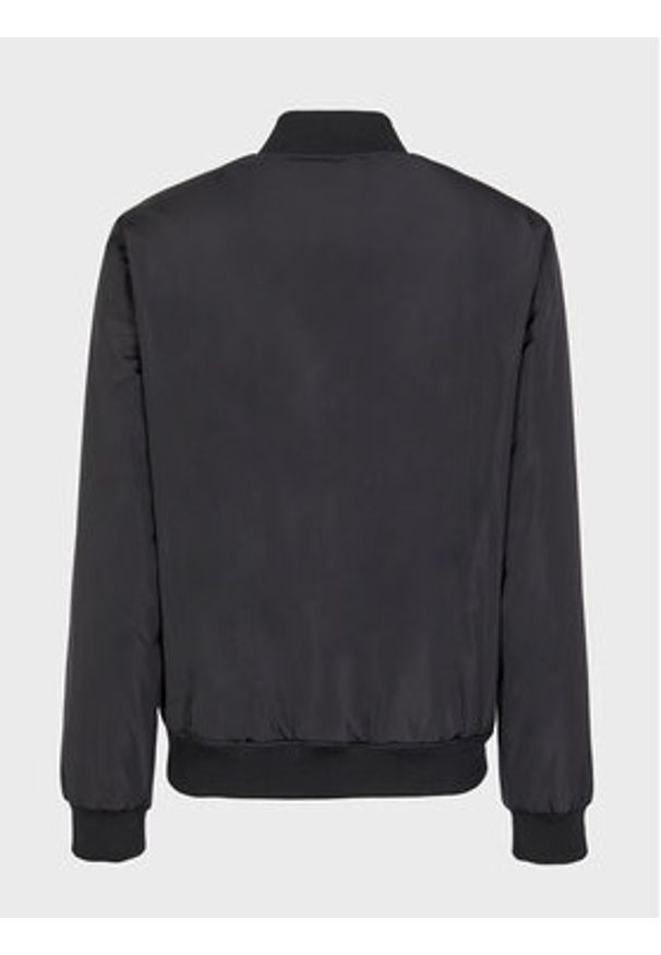 EA7 Emporio Armani Kurtka bomber 8NPB12 PN7LZ 1200 Czarny Regular Fit. Kolor: czarny. Materiał: syntetyk
