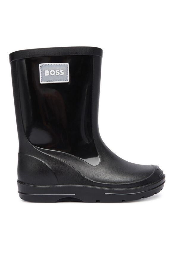 Kalosze BOSS. Kolor: czarny