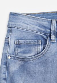 Renee - Niebieskie Basic Jeansy Mom z Bawełny Nemortia. Okazja: na co dzień. Stan: podwyższony. Kolor: niebieski. Styl: vintage, casual #2