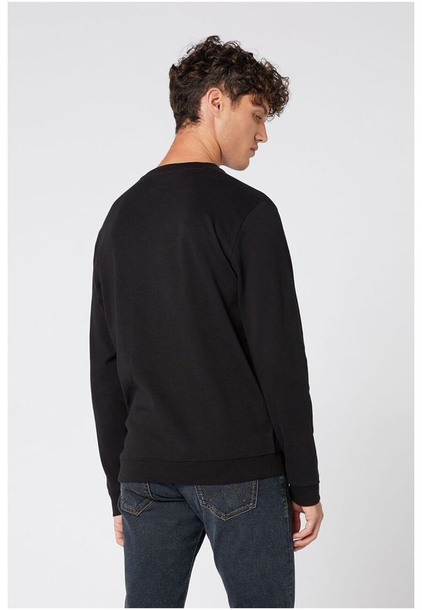 Wrangler - KOSZULKA MĘSKA WRANGLER LS GLOBE TEE BLACK W7D0GK100 112131747