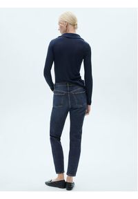 mango - Mango Jeansy Newmom 77014026 Granatowy Mom Fit. Kolor: niebieski