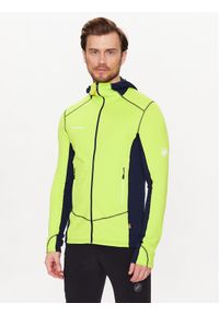 Mammut Bluza Taiss Light Ml Hooded Jacket 1014-04530-40231-115 Zielony Athletic Fit. Kolor: zielony. Materiał: syntetyk