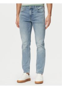 Guess Jeansy M6GAS2 D1118 Niebieski jasny Slim Tapered Fit. Kolor: niebieski #1