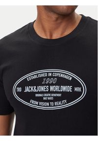 Jack & Jones - Jack&Jones T-Shirt York 12283800 Czarny Relaxed Fit. Kolor: czarny. Materiał: bawełna #4