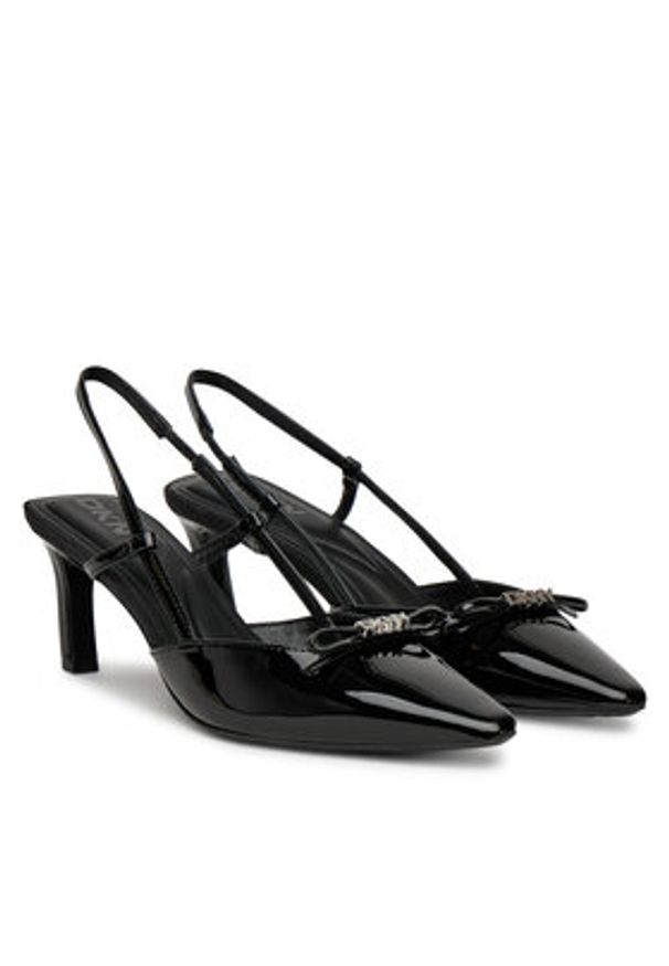 DKNY Sandały K1568500 Czarny. Kolor: czarny. Materiał: skóra