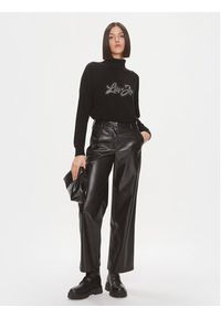 Liu Jo Golf MF3432 MS14G Czarny Regular Fit. Typ kołnierza: golf. Kolor: czarny. Materiał: wiskoza #3