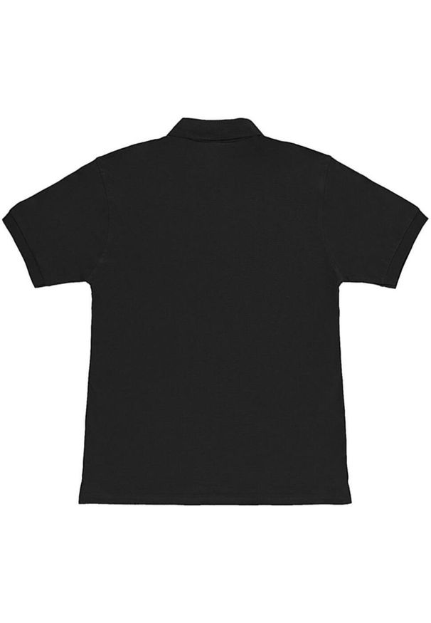 SG - Męska Bawełniana Koszulka Polo Z Krótkim Rękawem Typu Ringspun. Typ kołnierza: polo. Kolor: czarny. Materiał: bawełna. Długość rękawa: krótki rękaw. Długość: krótkie
