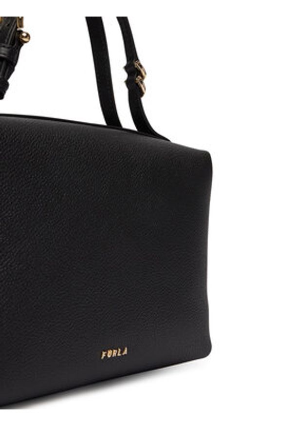 Furla Torebka Double Mini WE00870 BX3036 KH O6000 Czarny. Kolor: czarny. Materiał: skórzane