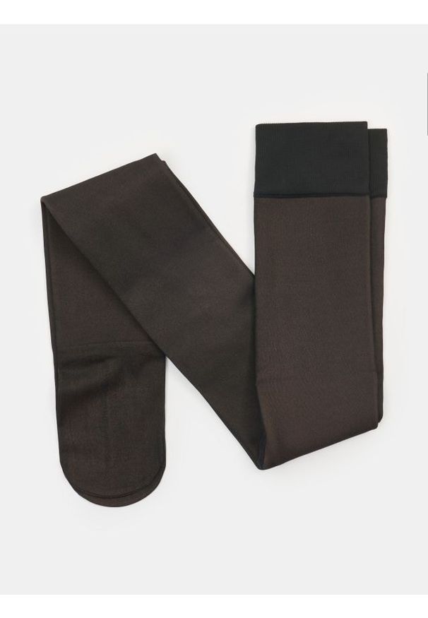 Sinsay - Rajstopy ocieplane o wyglądzie cienkich - czarny. Kolor: czarny