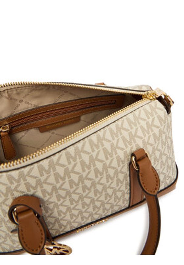 MICHAEL Michael Kors Torebka Andie 30S6G3PS1B Écru. Kolor: kremowy. Materiał: skórzane
