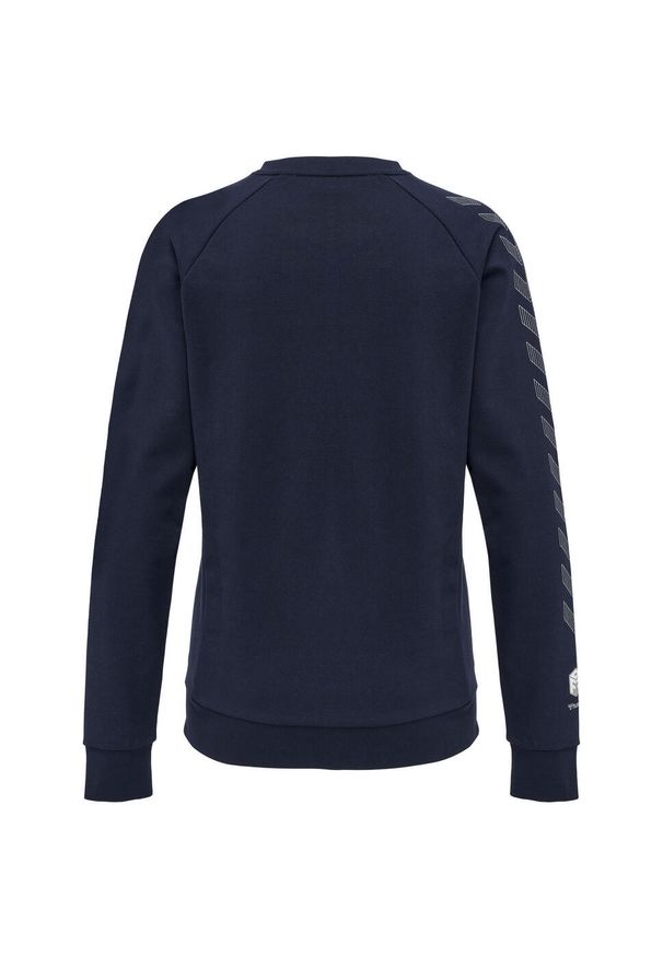 Damska bluza bawełniana Hummel Move Grid. Kolor: niebieski. Materiał: bawełna