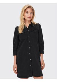 only - ONLY Sukienka jeansowa Felica 15227104 Czarny Regular Fit. Kolor: czarny. Materiał: bawełna #3