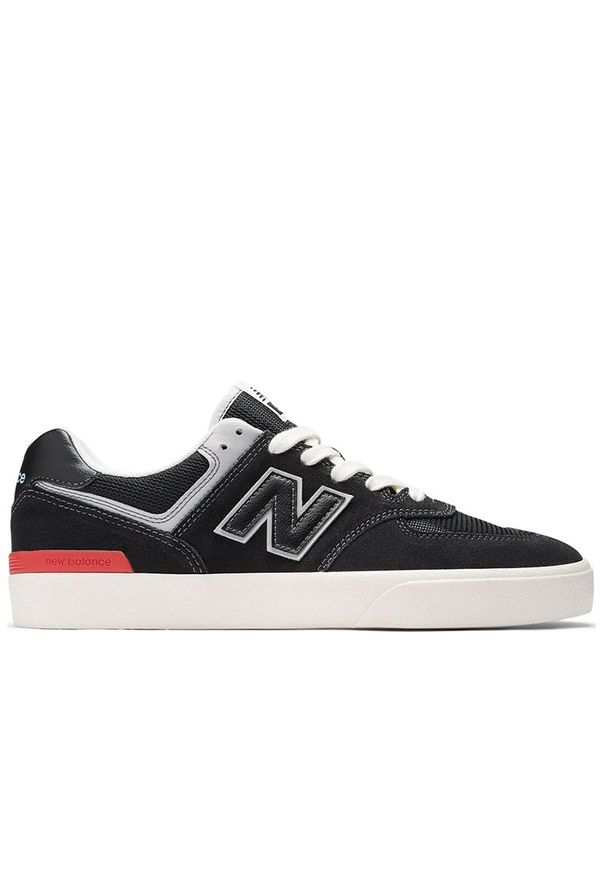 Buty New Balance Numeric NM574VYW - czarne. Kolor: czarny. Materiał: zamsz, materiał, syntetyk. Szerokość cholewki: normalna. Model: New Balance 574. Sport: skateboard