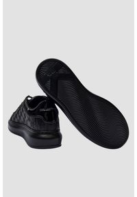 Karl Lagerfeld - KARL LAGERFELD Czarne męskie sneakersy KAPRI MENS Monogram Emboss Lo, Rozmiar 45. Okazja: na co dzień. Kolor: czarny. Materiał: materiał #4