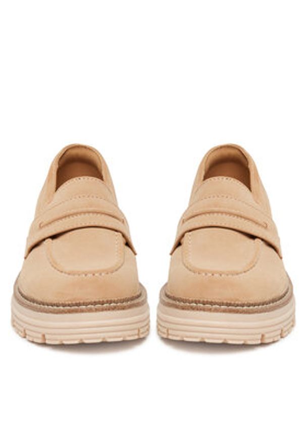Jenny - JENNY Loafersy MOLLIE WS6211-07 Beżowy. Kolor: beżowy. Materiał: materiał, syntetyk