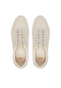 BOSS Sneakersy Levon 50569298 Beżowy. Kolor: beżowy. Materiał: materiał #2