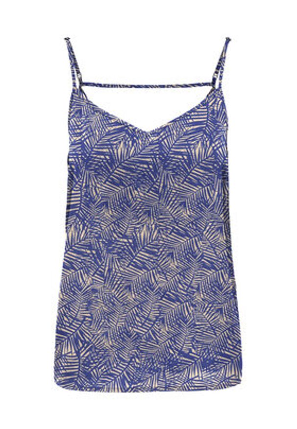 only - ONLY Top Nova 15222159 Niebieski Regular Fit. Kolor: niebieski. Materiał: wiskoza